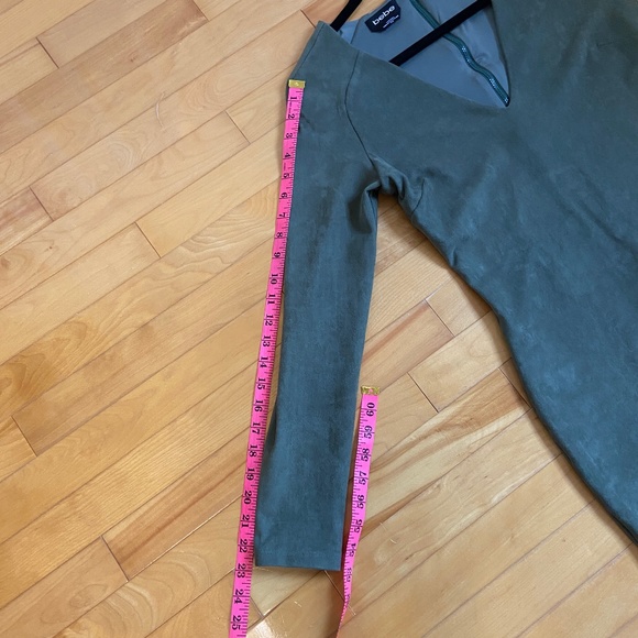 Bebe Faux Suede Long Sleeve Dress โ Size M - Picture 9 of 12